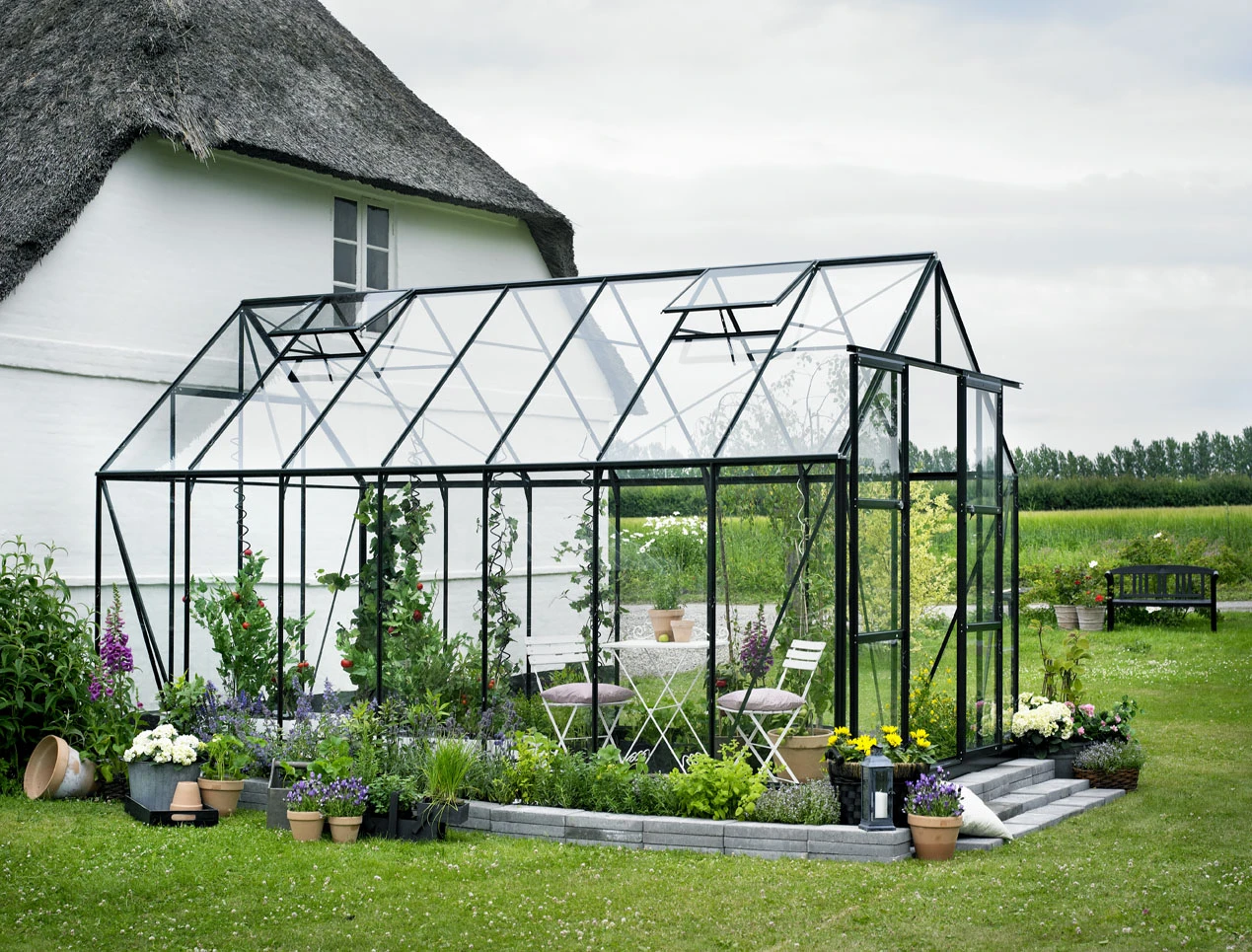Royal Well Tuinkas Magnum 148 Veiligheidsglas Groen - Afbeelding 1